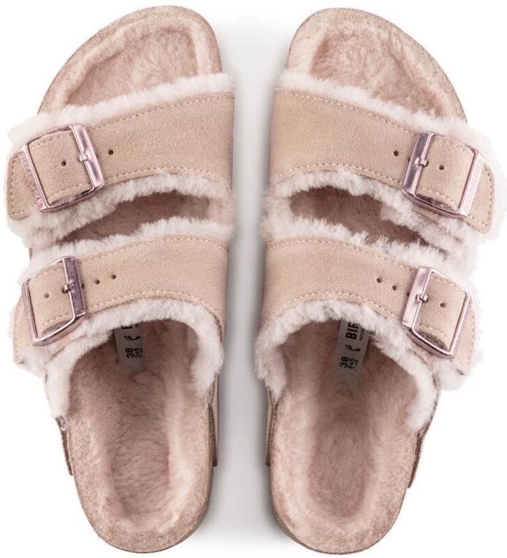 Birkenstock Arizona Shearling Sandals Are On Sale at Nordstrom for