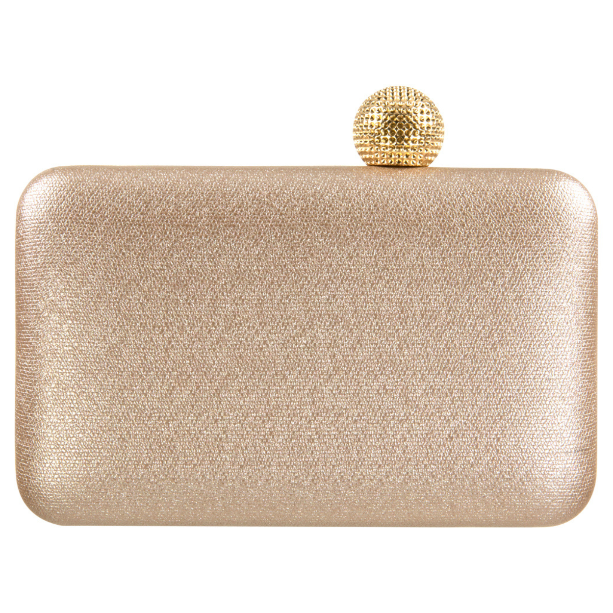 Box Clutch with Ball Clasp