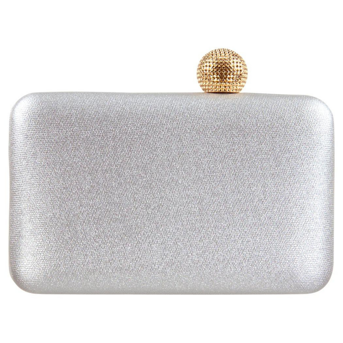 Box Clutch with Ball Clasp