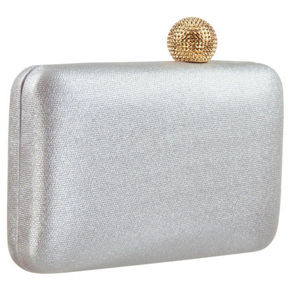 Box Clutch with Ball Clasp