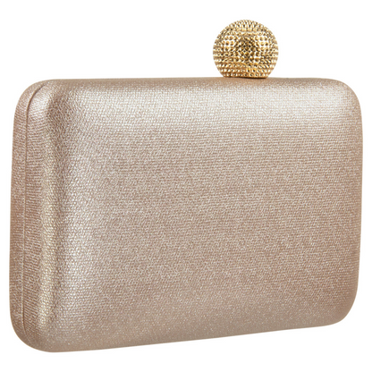 Box Clutch with Ball Clasp