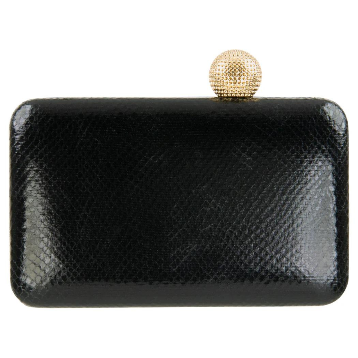 Box Clutch with Ball Clasp