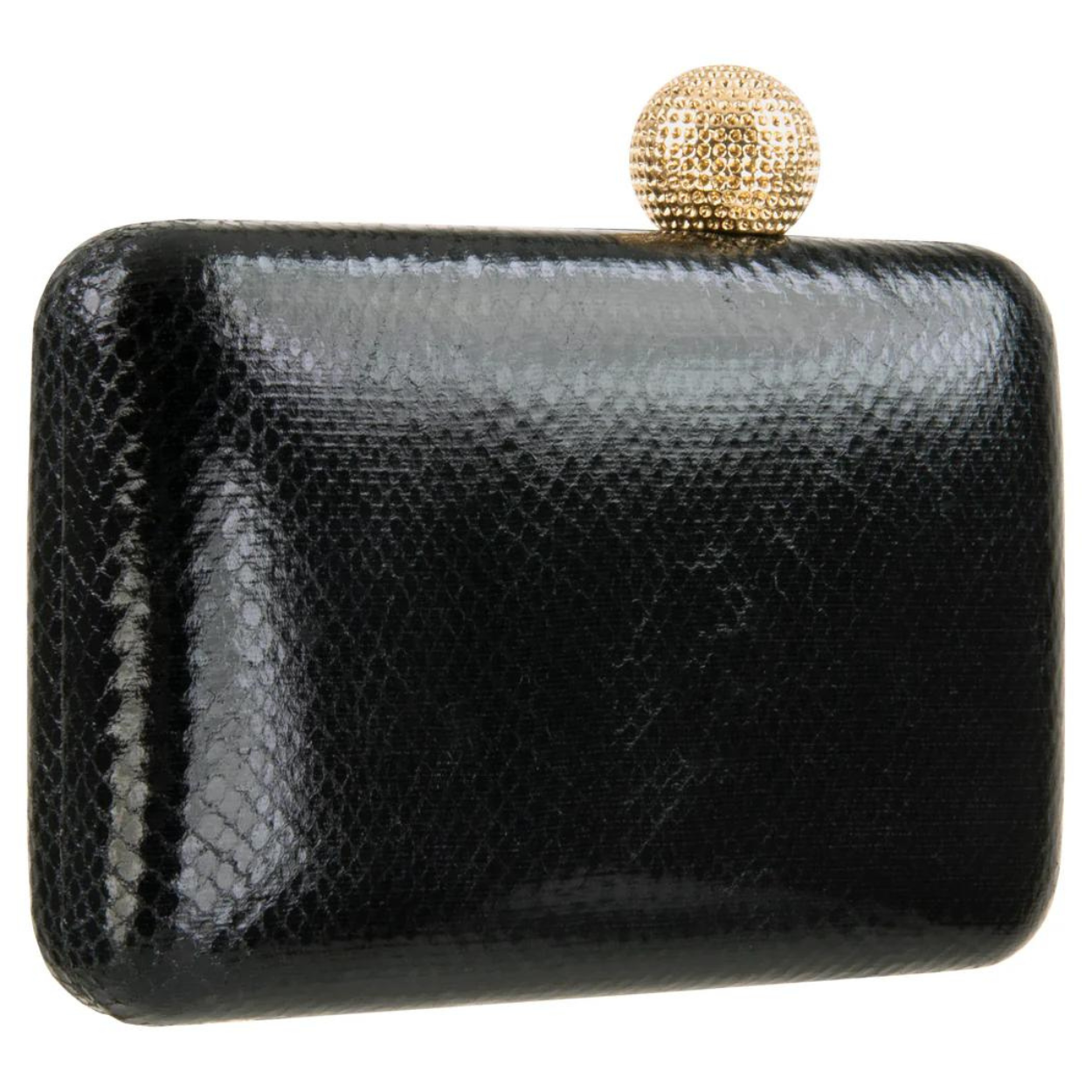 Box Clutch with Ball Clasp